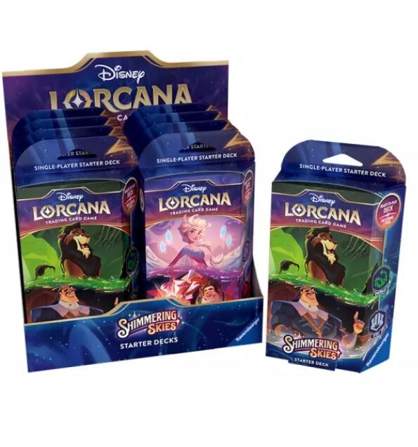 Mazos de inicio (8 unidades) Shimmering Skies - Inglés - Disney Lorcana TCG