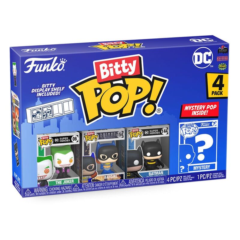 DC Pack de 4 Figuras Bitty POP! Vinyl The Joker 2,5 cm