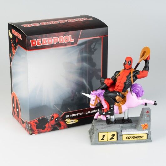 CALENDARIO PERPETUO 3D MARVEL DEADPOOL