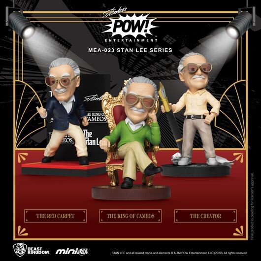 FIGURAS MARVEL STAN LEE SET DE 3 SERIE