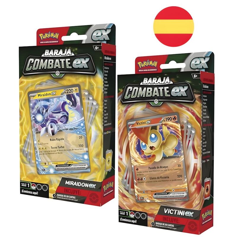 Battle Deck Pokemon Victini ex Miraidon ex español