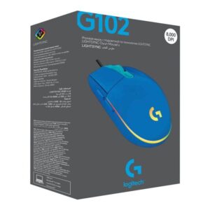 LOGITECH G102 LIGHTSYNC AZUL GAMING 8.000 DPI 6 BOTONES