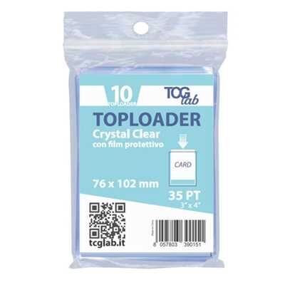 Toploader Crystal Clear con Film Protettivo - (Busta 10pz)
