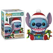 Stitch con Luces de Navidad