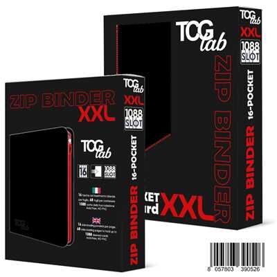 Binder - 16 Pocket XXL - 1088 slot - Black/Black - Zip Red