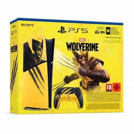 Consola PlayStation 5 Digital 825GB Edición Limitada Marvel Lobezno - Amarillo